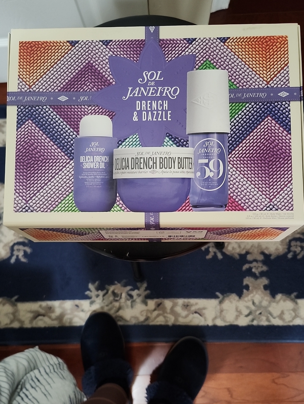 Sol de Janeiro Drench & Dazzle Purple Bath & Body Set